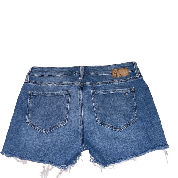 Mavi Distressed Denim Mid Rise Shorts Size 27 - Picture 2 of 7